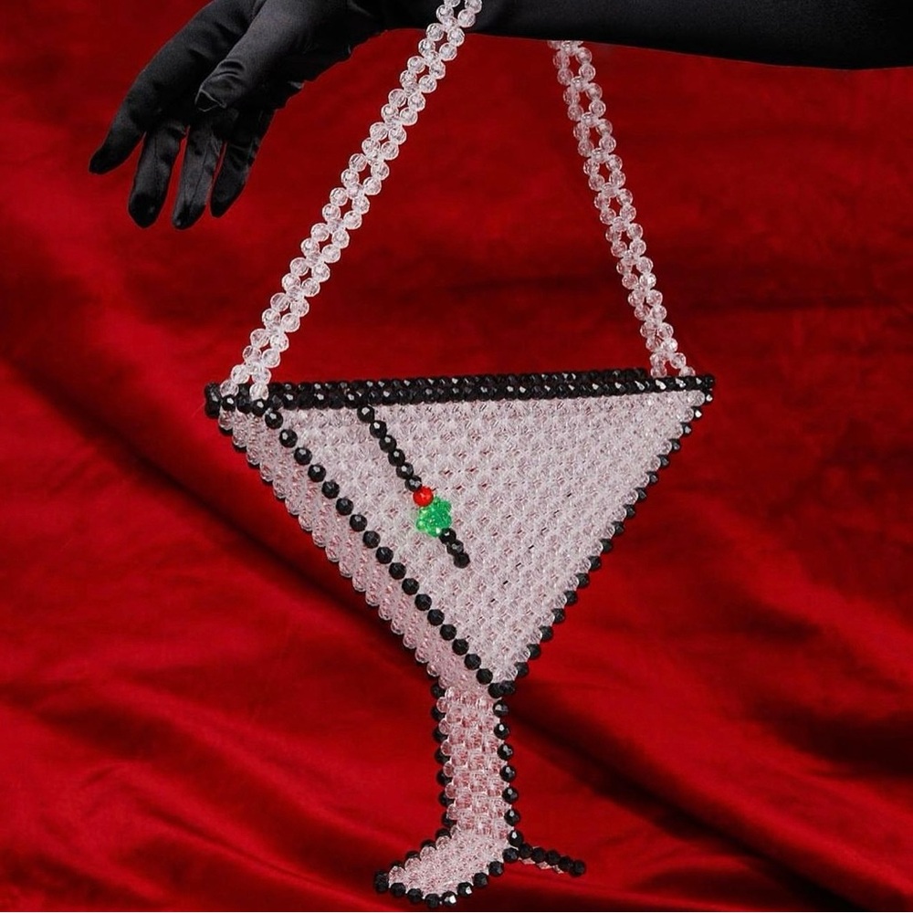 NEW Susan Alexandra Beaded Martini Bag
